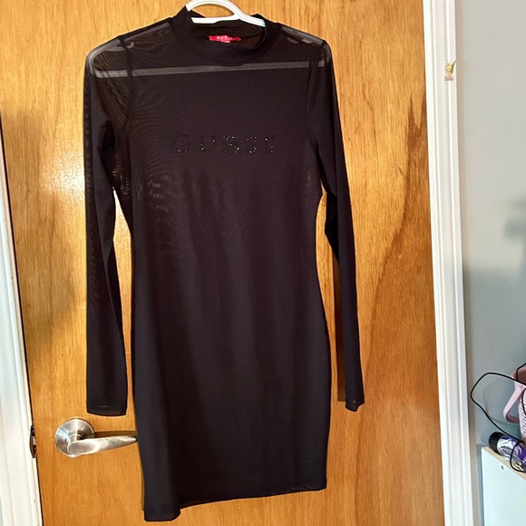 Guess black sheer dress - Picture 2 of 3